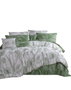 L'essentiel linge de maison Lara - Blanco y Verde